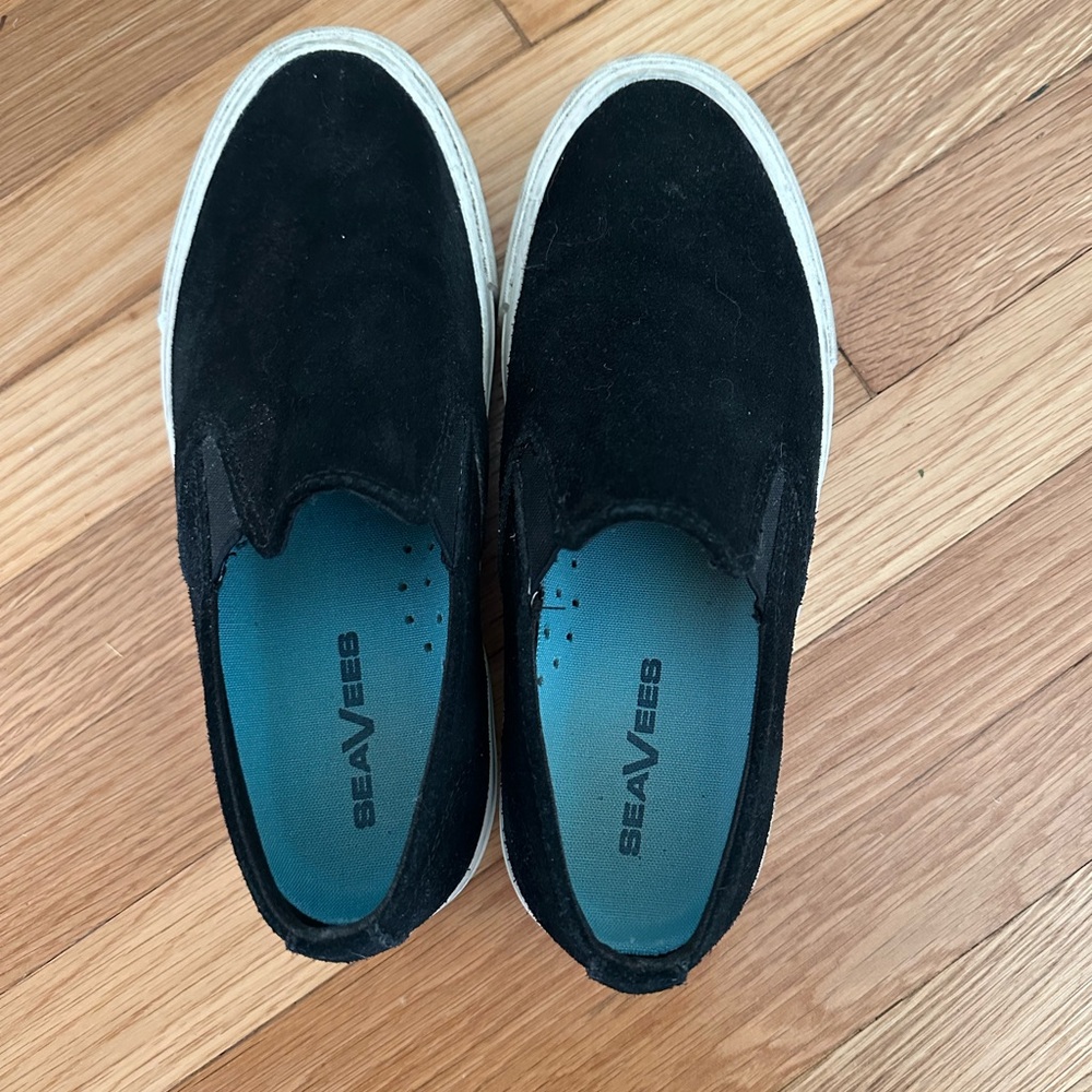 SeaVees Black Slip-On Sneakers